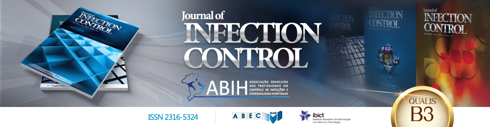 JIC - Journal of Infection Control , um periódico da Associação Brasileira de Profissionais em Controle de Infecções e Epidemiologia Hospitalar.